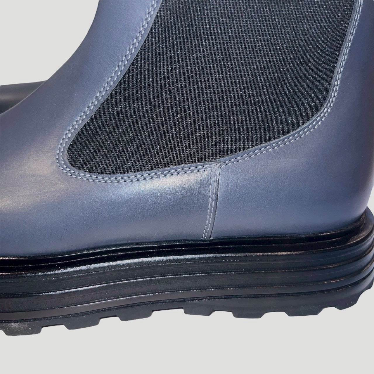 45万 新品◆JIL SANDER◆スクエアトゥ◇サイドゴアブーツ◇紺グレー