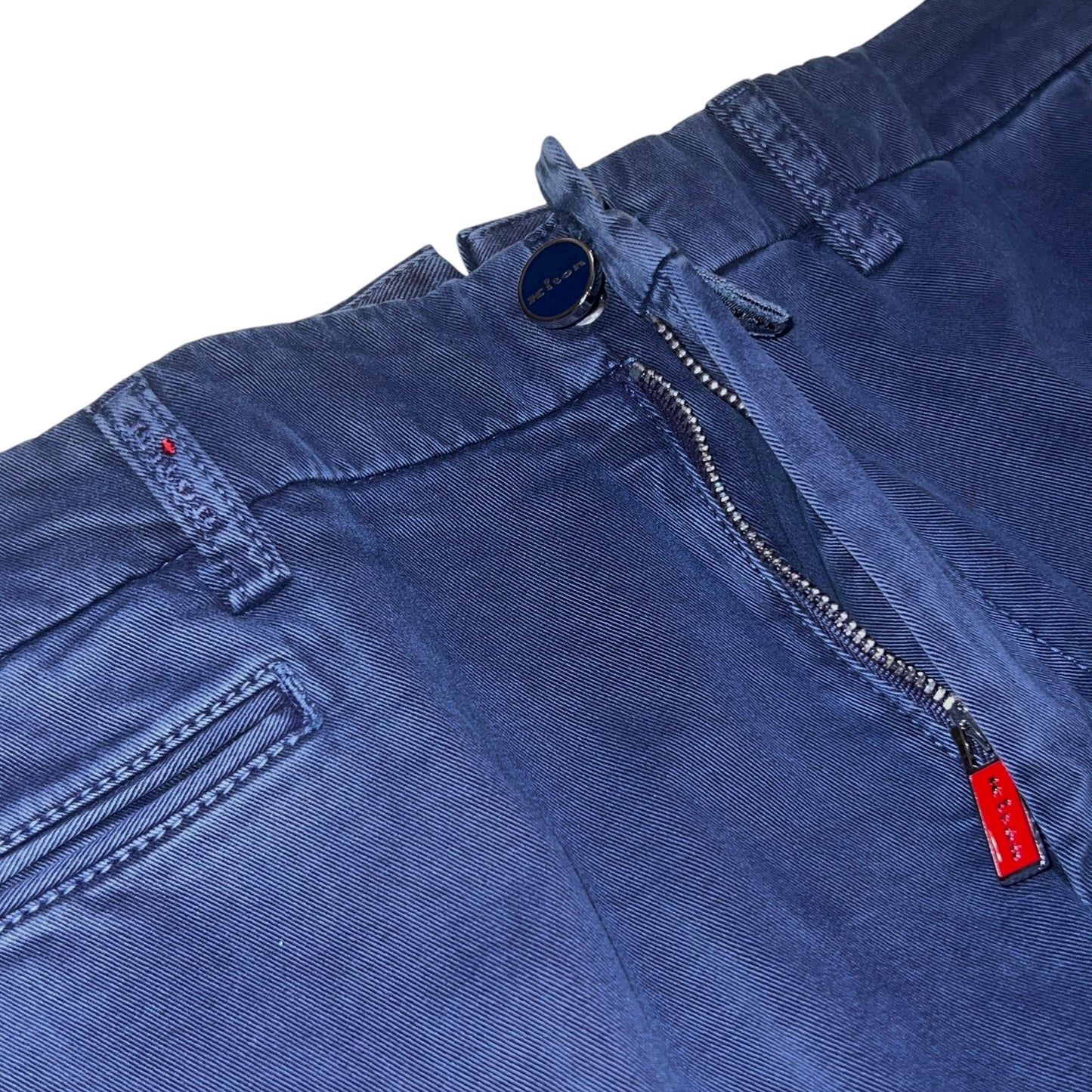 23万 新品 Kiton 総手縫い カシミア ウォッシュドブルー パンツ 32