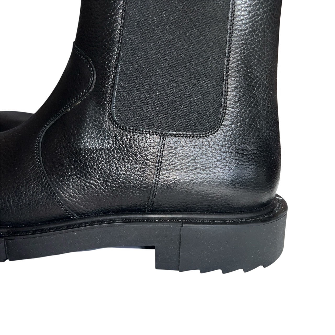 21万 新品 FERRAGAMO カーフレザー エンジニアブーツ 黒 UK8EEE
