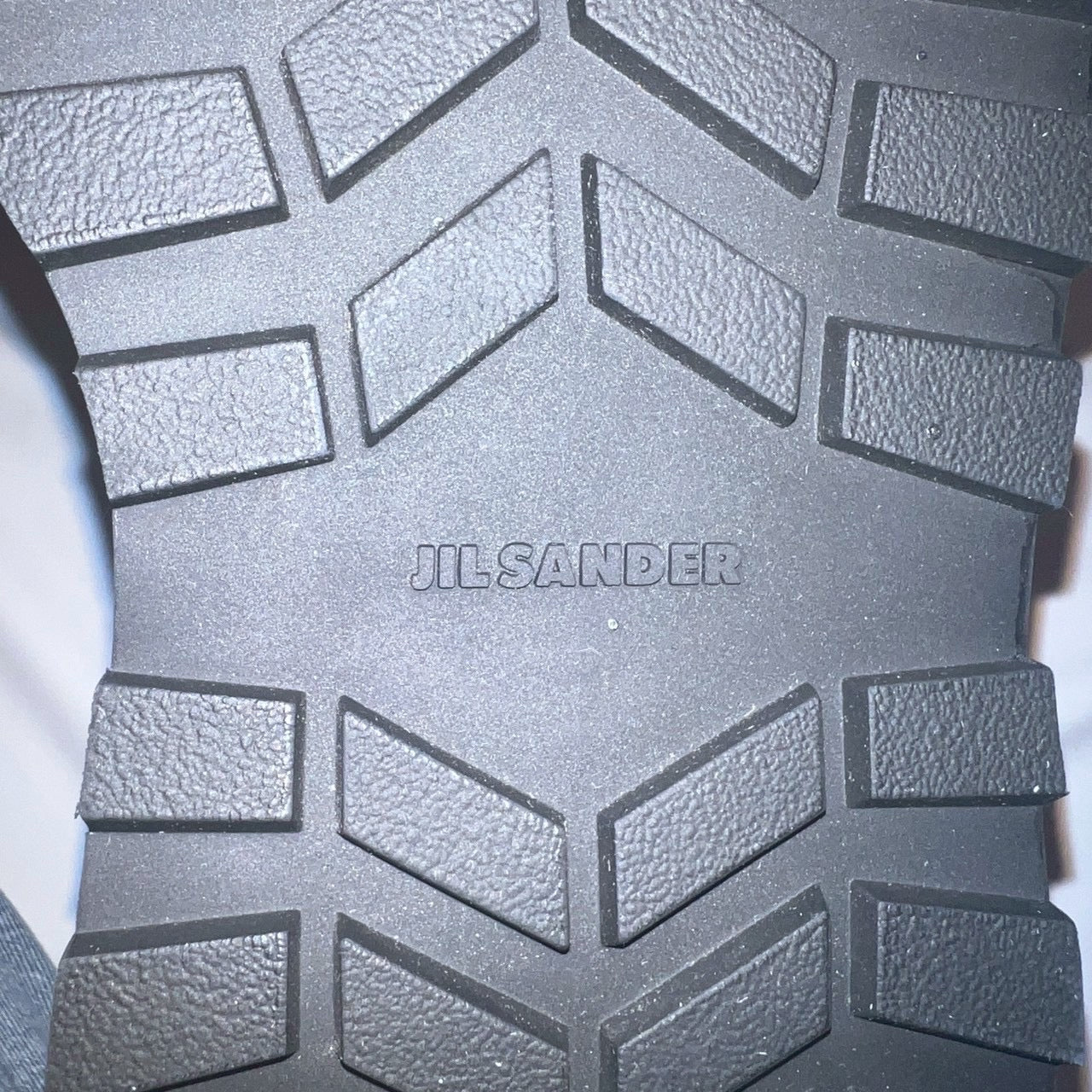45万 新品◆JIL SANDER◆スクエアトゥ◇サイドゴアブーツ◇紺グレー