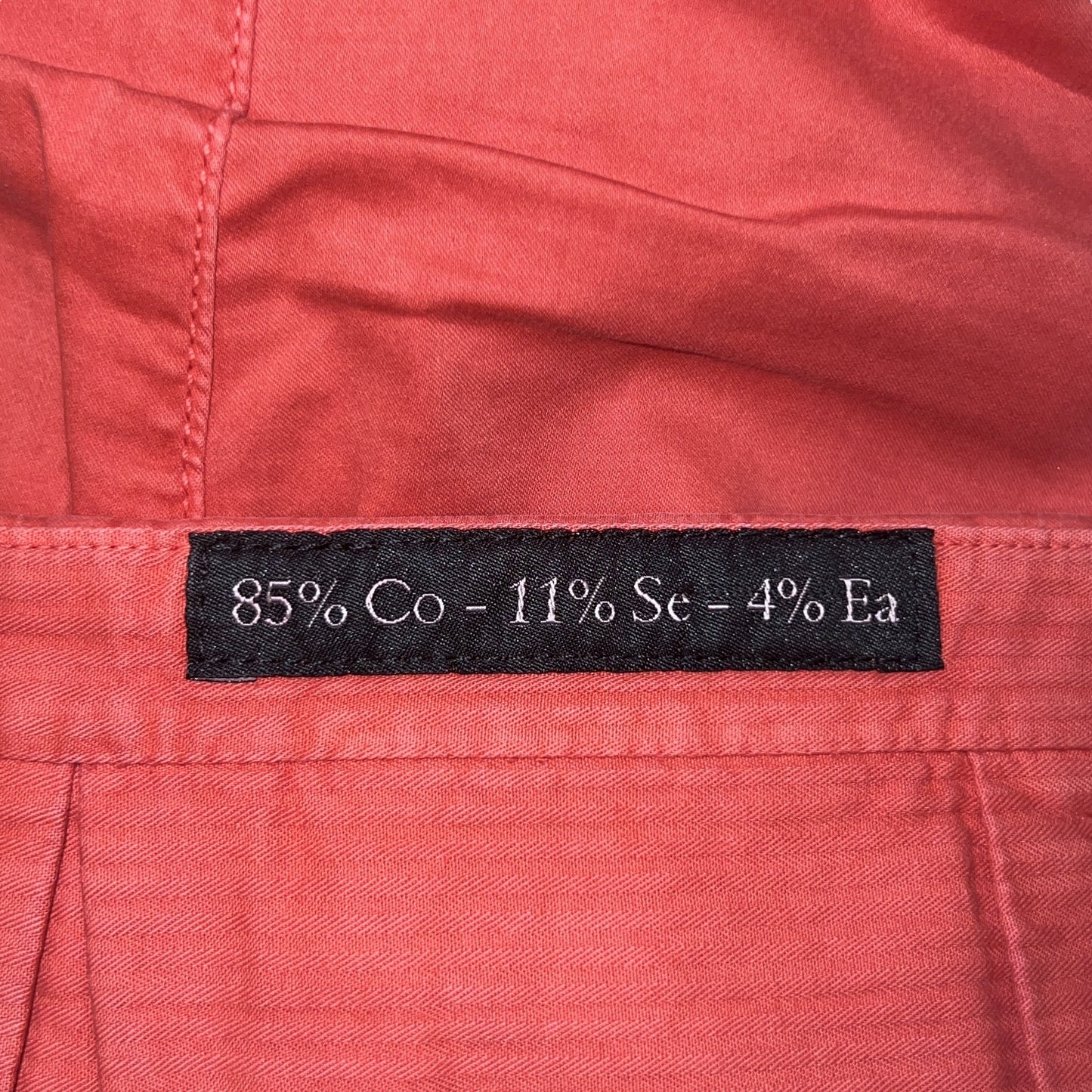 22万 新品 Kiton 総手縫い シルク ウォッシュドコーラル パンツ 32