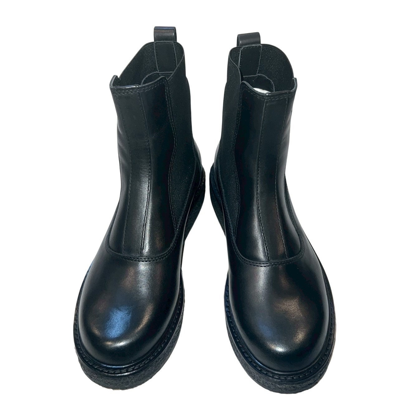 16万 新品 EMPORIO ARMANI カーフレザー サイドゴアブーツ 黒 7