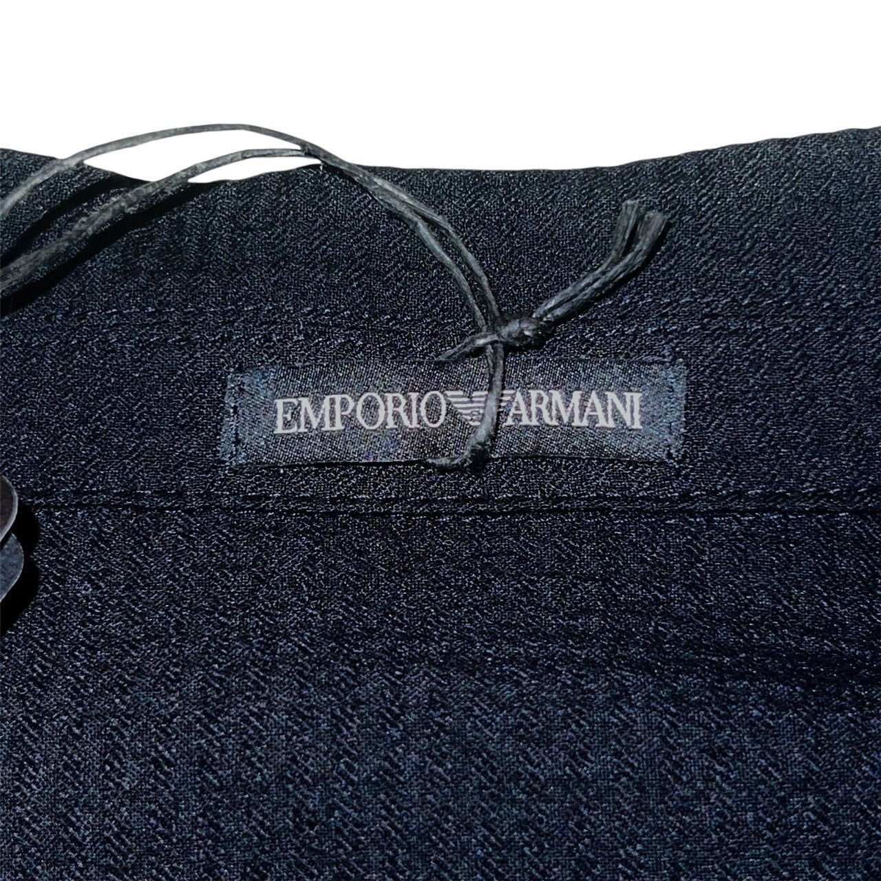 15万 EMPORIO ARMANI ハニカム 短丈 カーデ風 ジャケット 黒