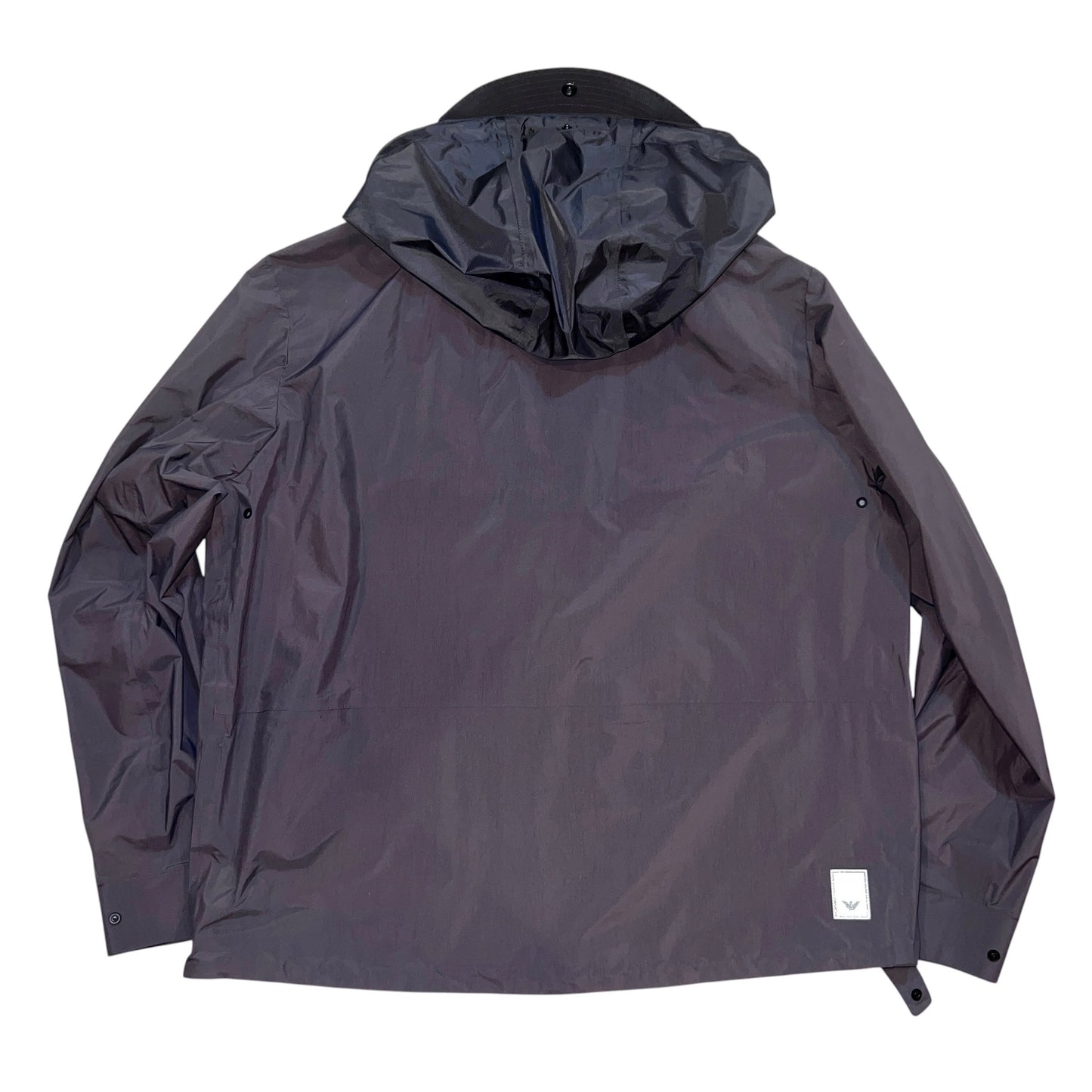 13万 新品 E.ARMANI ウインドジャケット フード収納可 グレー 54