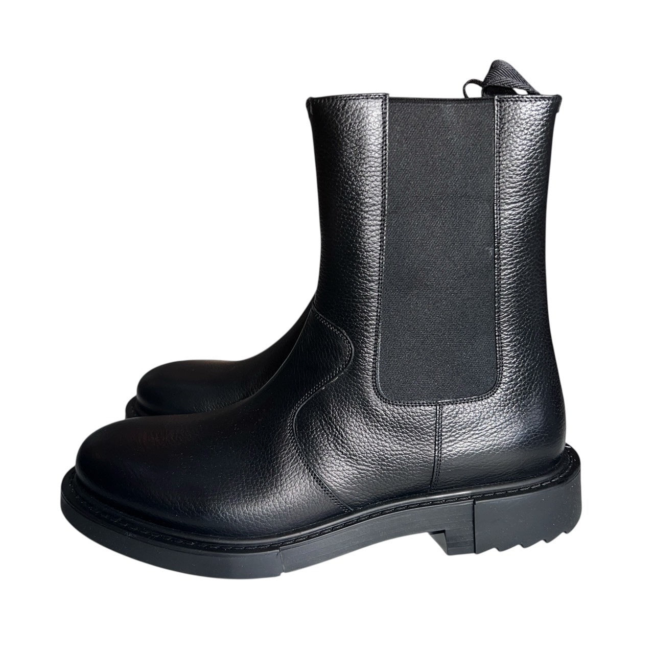 21万 新品 FERRAGAMO カーフレザー エンジニアブーツ 黒 UK8EEE