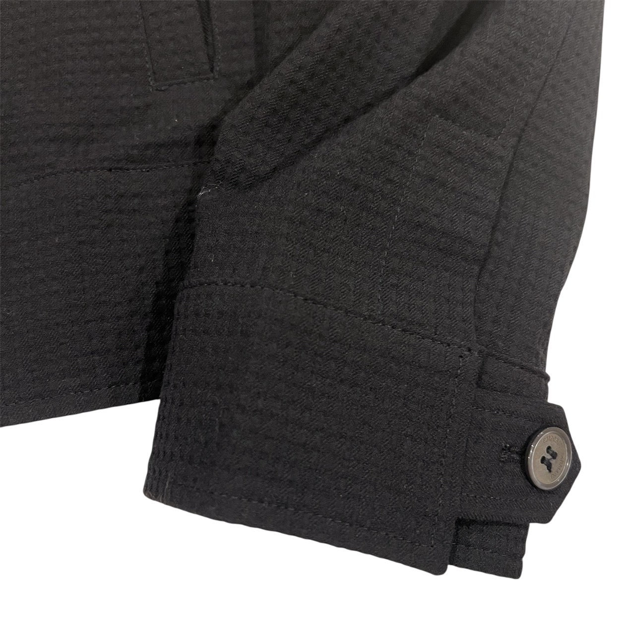 15万 EMPORIO ARMANI ハニカム 短丈 カーデ風 ジャケット 黒