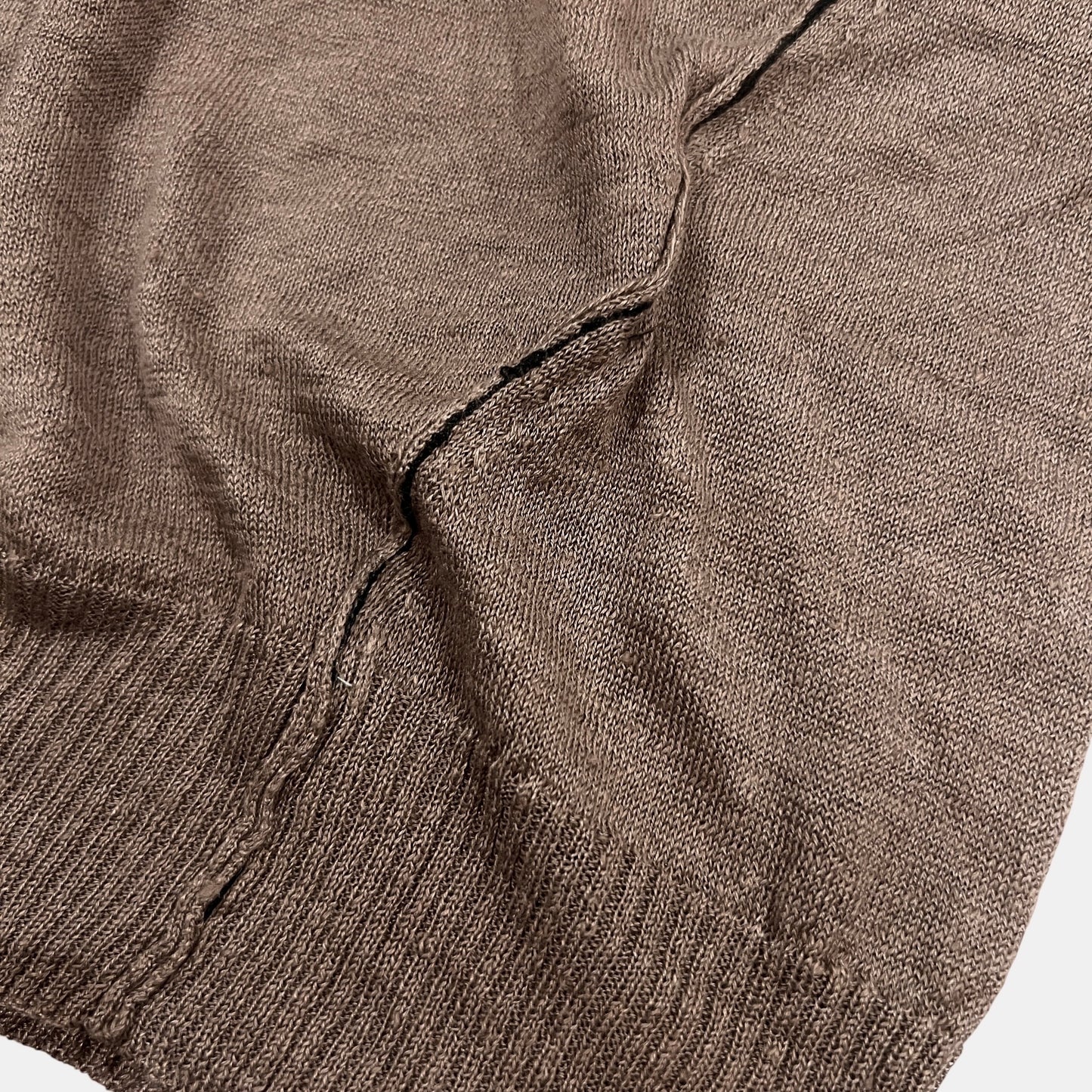 9万 新品 ISABEL BENENATO ITALY 麻 ヘンリー ニット KH