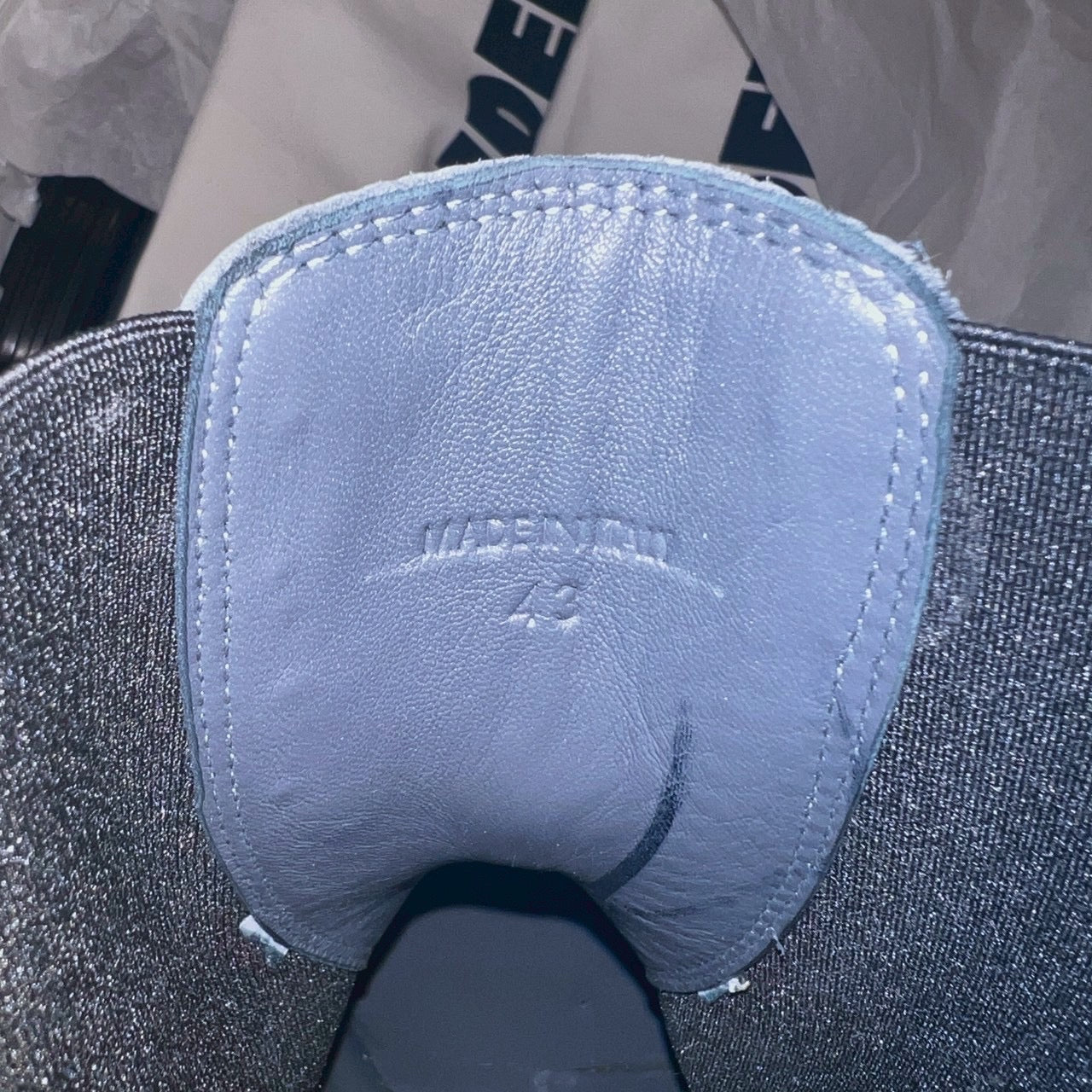 45万 新品◆JIL SANDER◆スクエアトゥ◇サイドゴアブーツ◇紺グレー