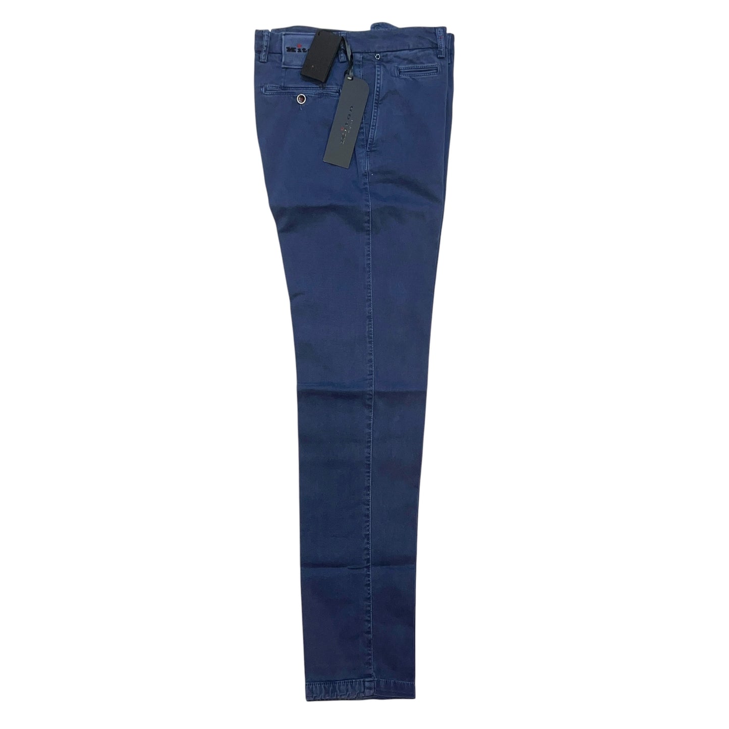 23万 新品 Kiton 総手縫い カシミア ウォッシュドブルー パンツ 32