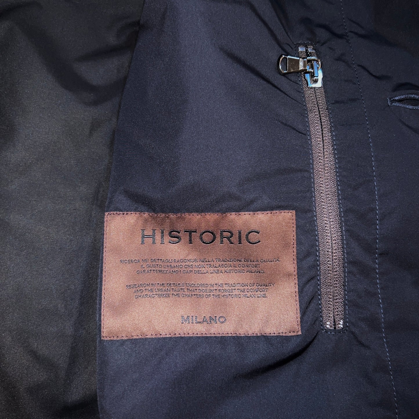 20万 新品 HISTORIC MILANO ウインド フィールドコート 濃紺