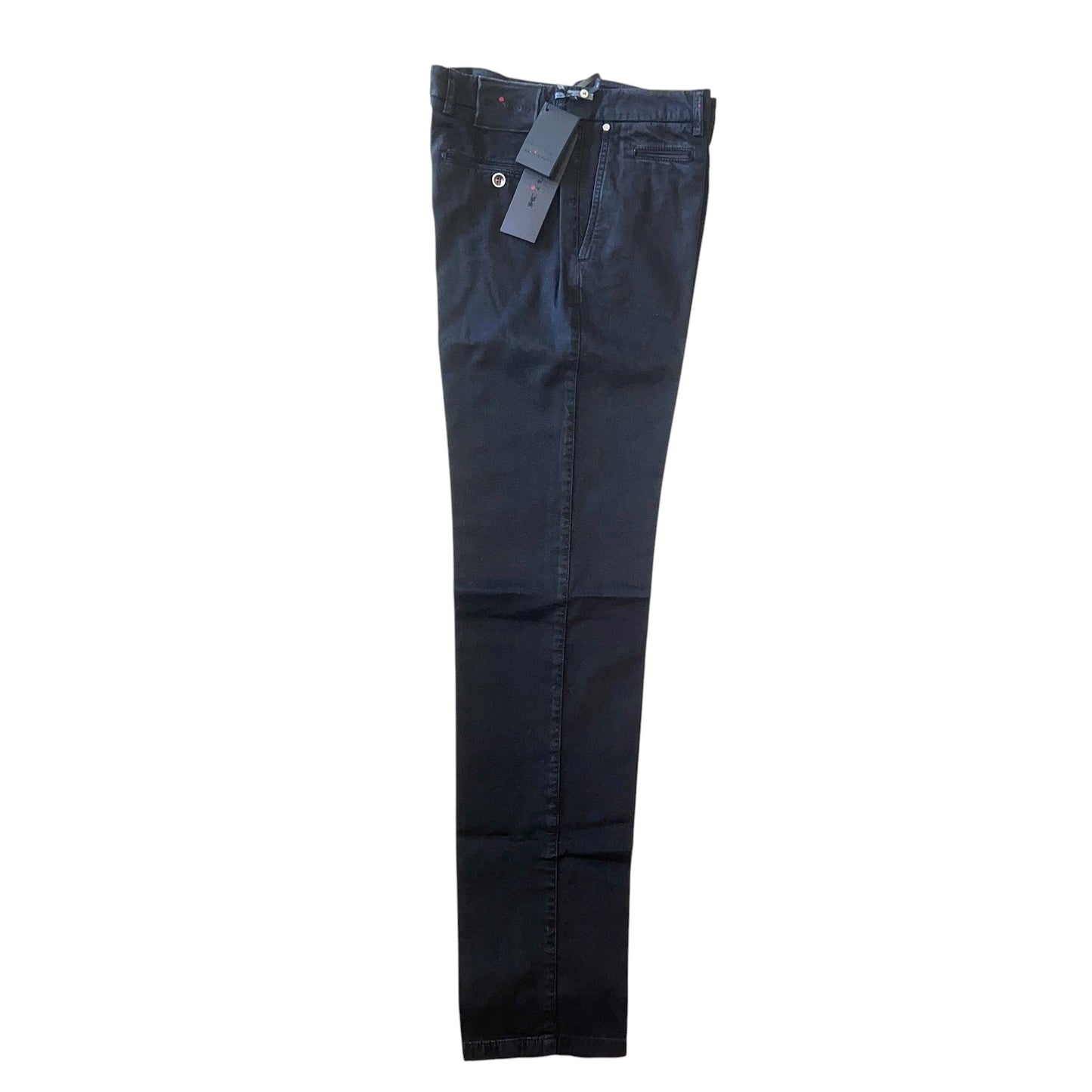 23万 新品 Kiton 総手縫い カシミア混 ウォッシュドブラック パンツ 32