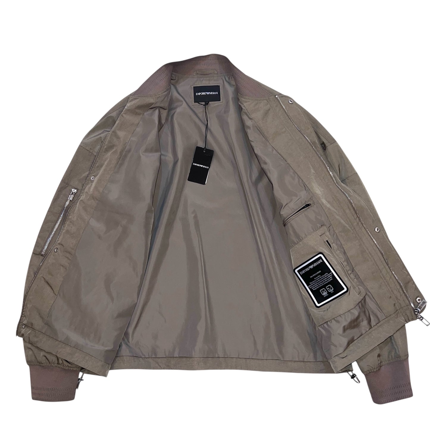 $1350 EMPORIO ARMANI All-weather blouson Khaki 52