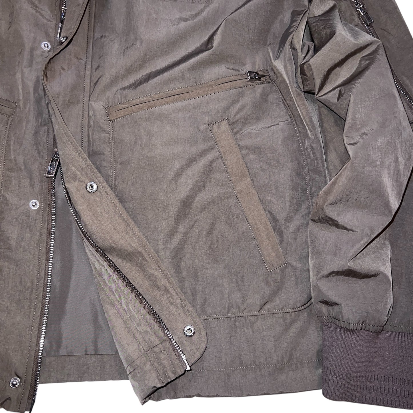 $1350 EMPORIO ARMANI All-weather blouson Khaki 52