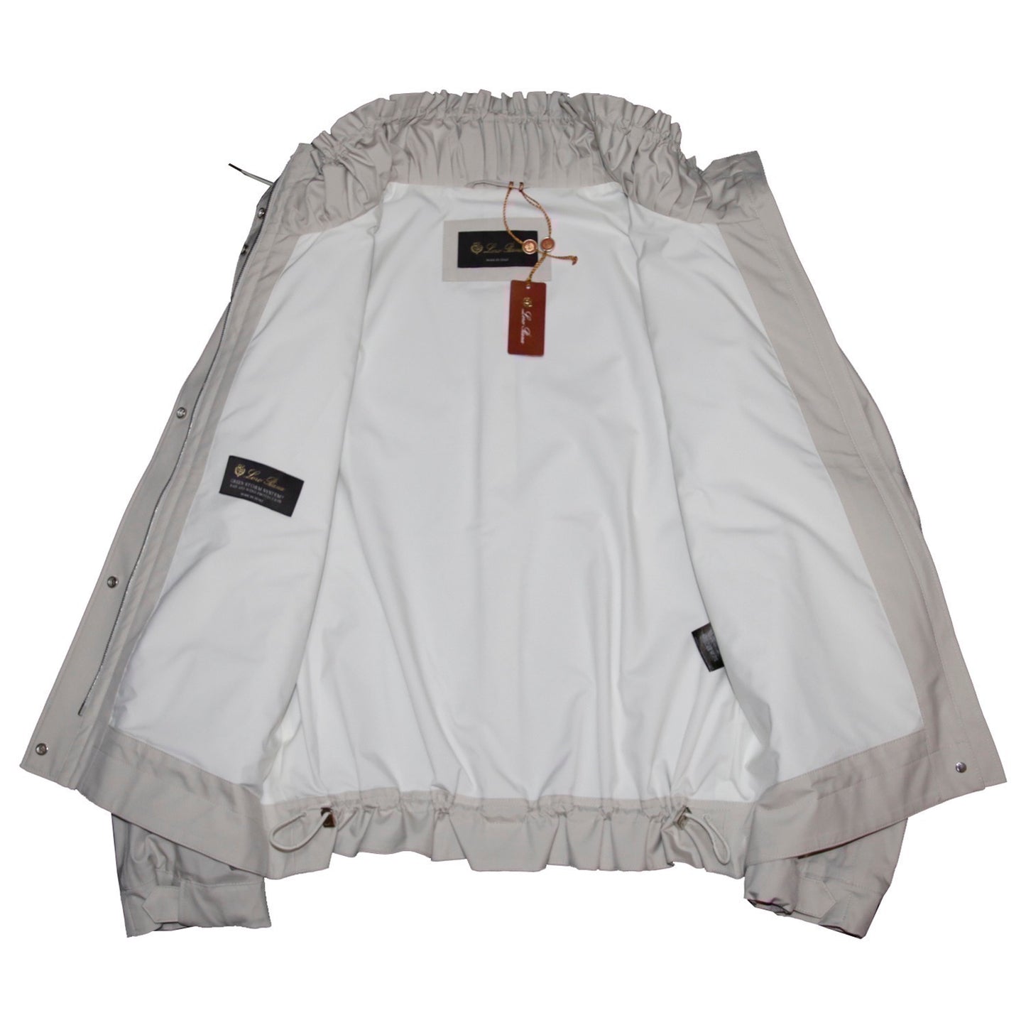 39万◆Loro Piana◆GREEN STORM SYSTEM◇ナイロン ブルゾン◇オフホワイト 38
