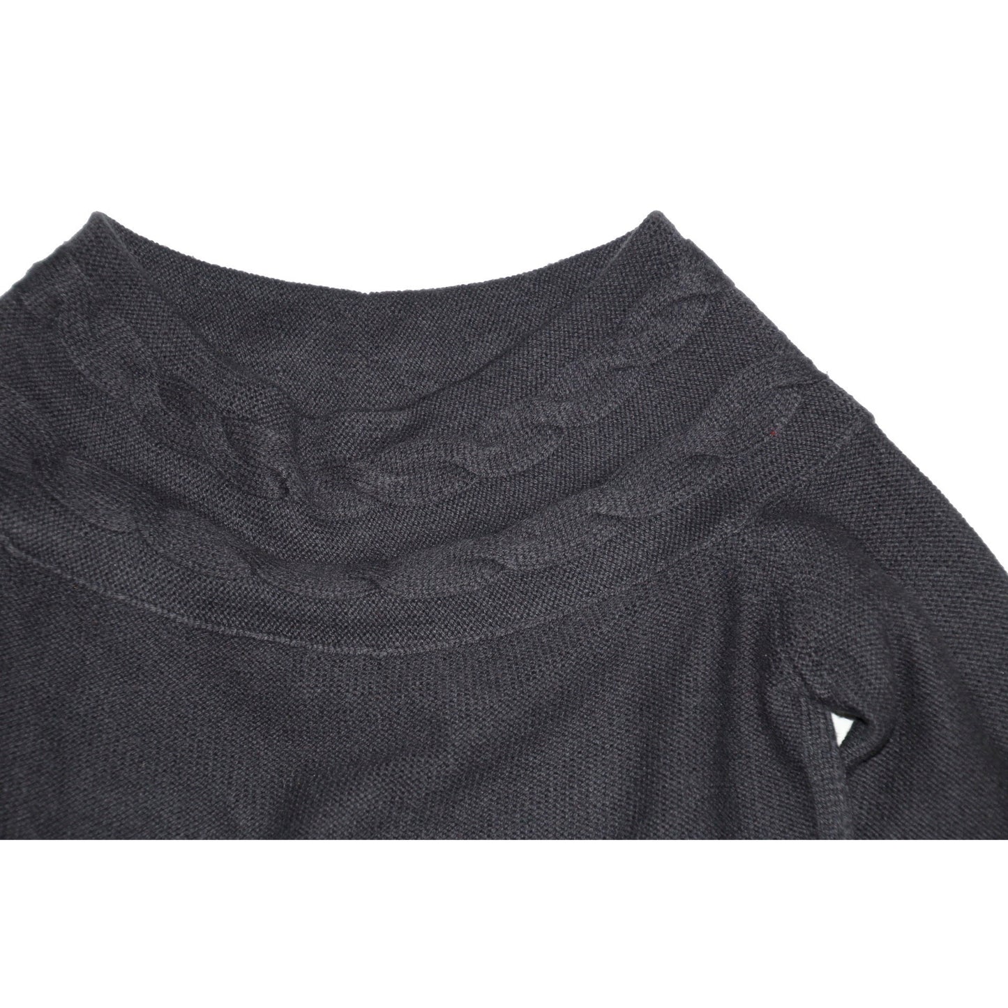 48万 新品◆Loro Piana◆稀少!ベビーカシミア100%◇ボートネック セーター◇紺グレー