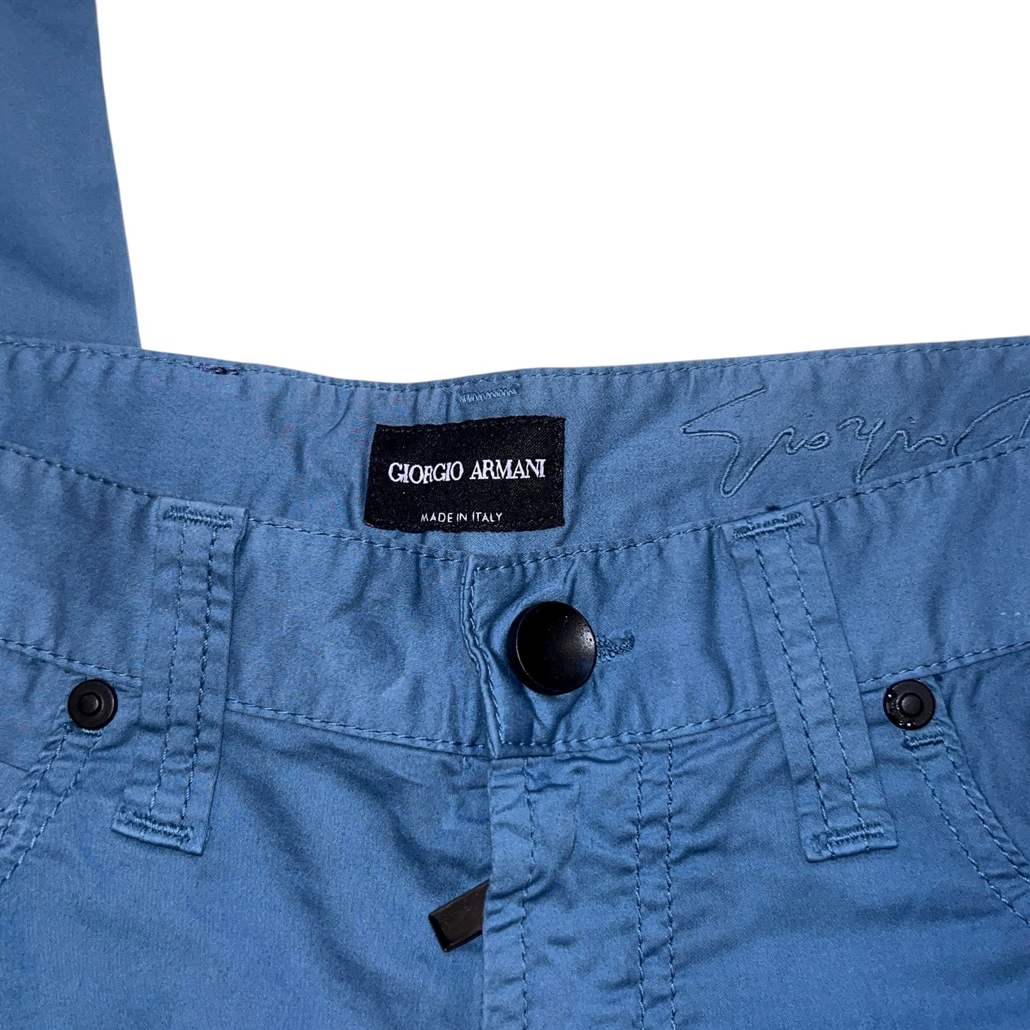 RRP$1150［new］ GIORGIO ARMANI Ash emerald green Cotton 5pockets pants 29