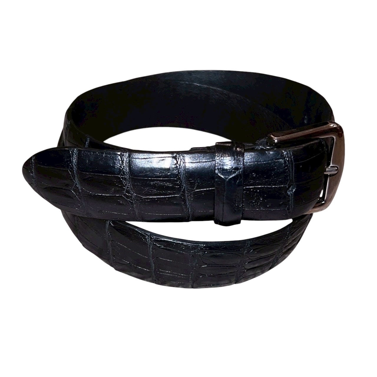 RRP$2700 [new] 42万 【7日間限定】 Loro Piana Crocodile Leather Belt Black 90