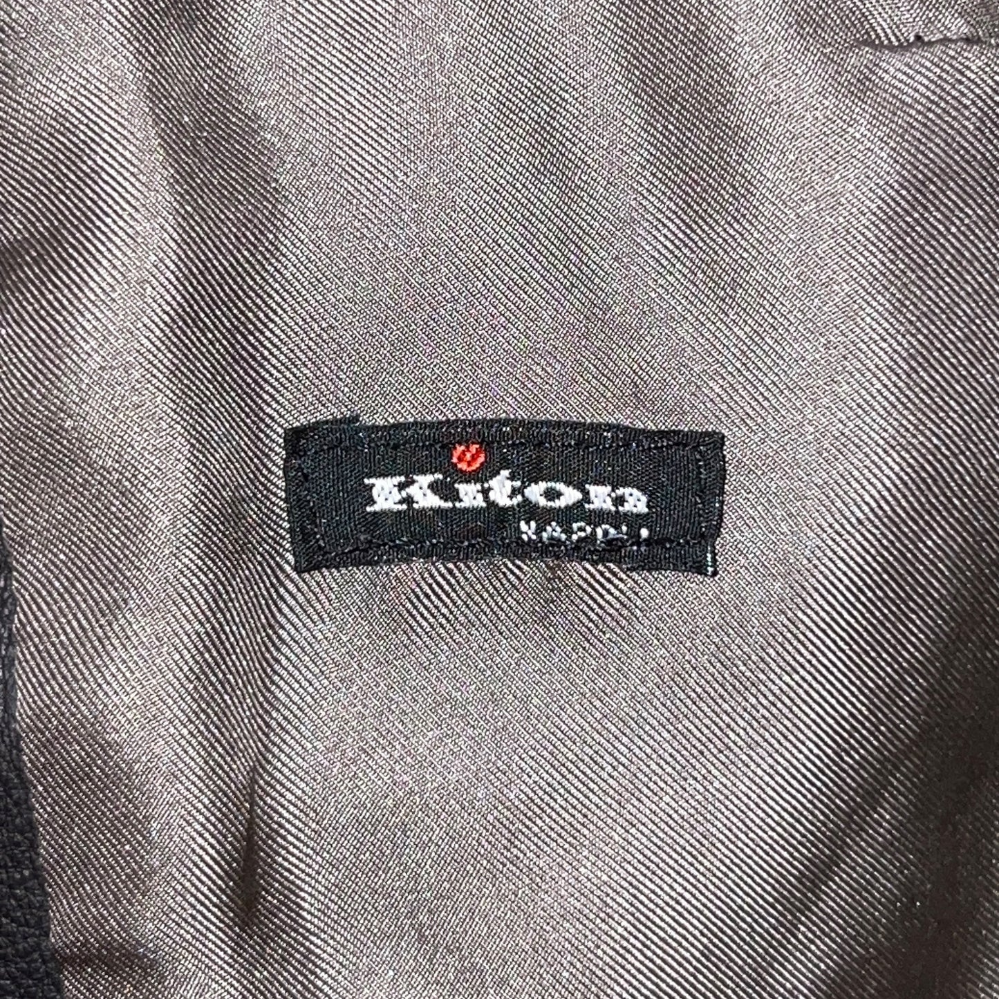 RRP$11000 Kiton Italy Leather Tailor Jacket Black 38