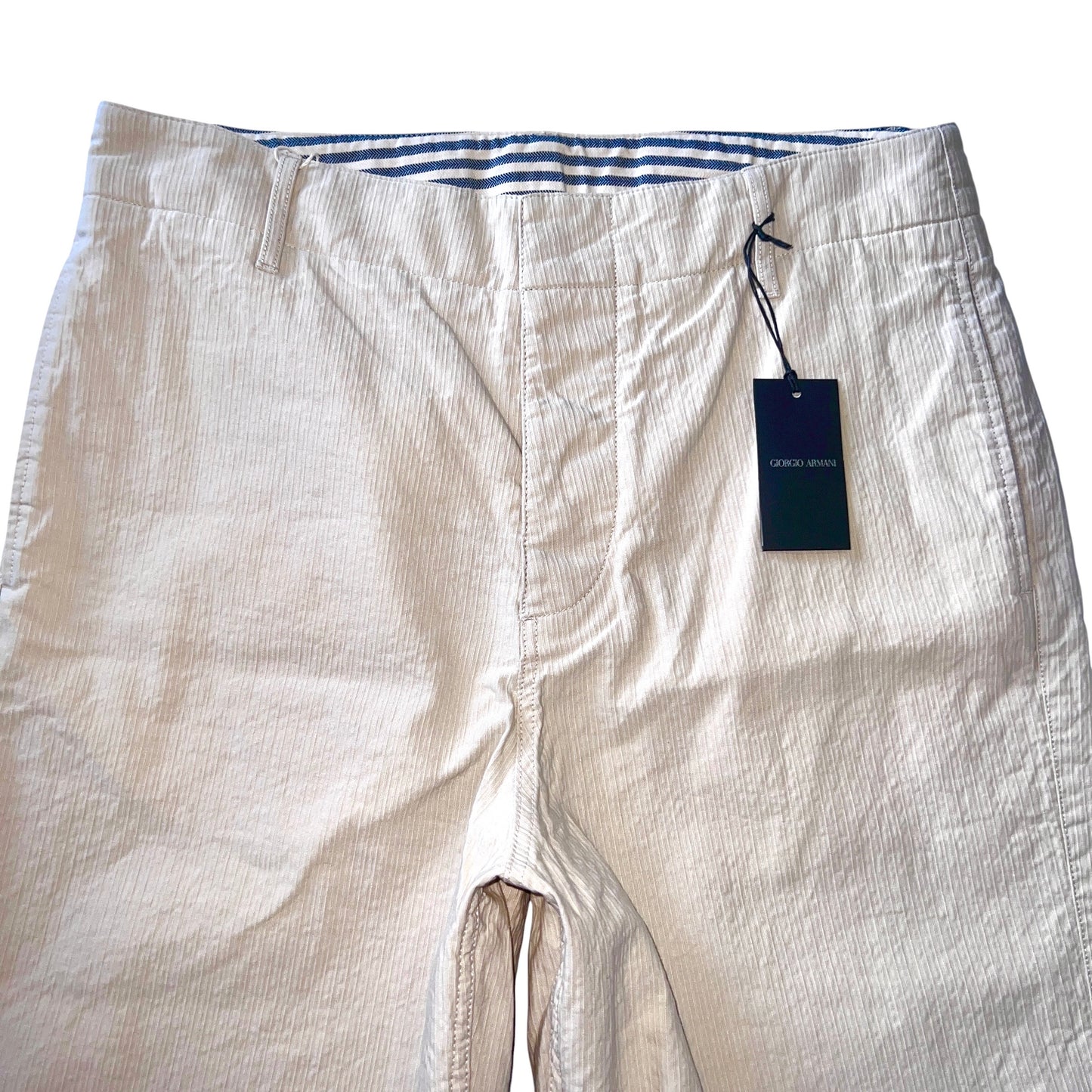 RRP$2050 [new] GIORGIO ARMANI Wide pants Cotton/Linen Beige 50