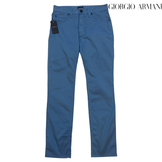 RRP$1150［new］ GIORGIO ARMANI Ash emerald green Cotton 5pockets pants 29