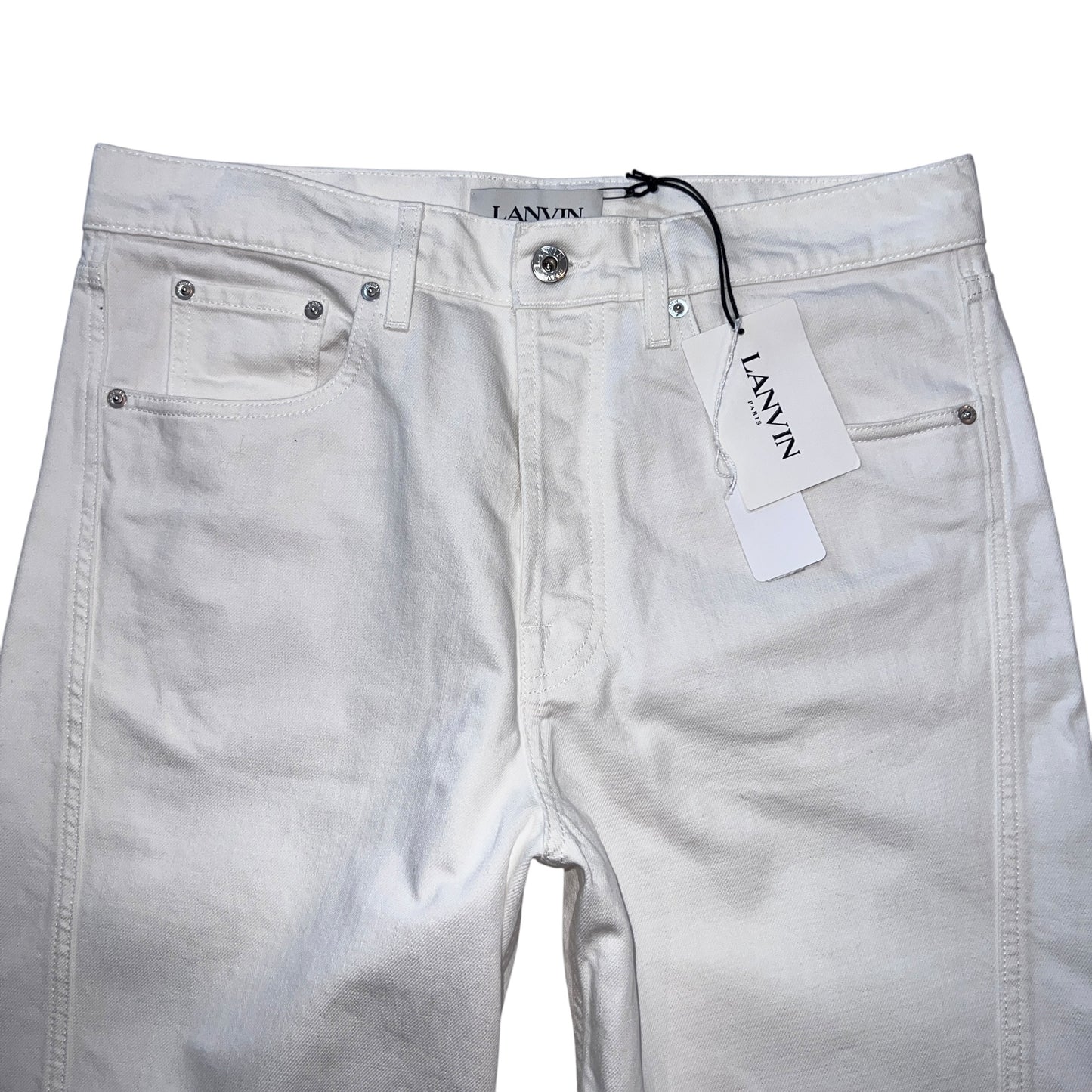 RRP$1050[new] 15万【7日間限定】LANVIN Paris Wide Denim Pants  White 32