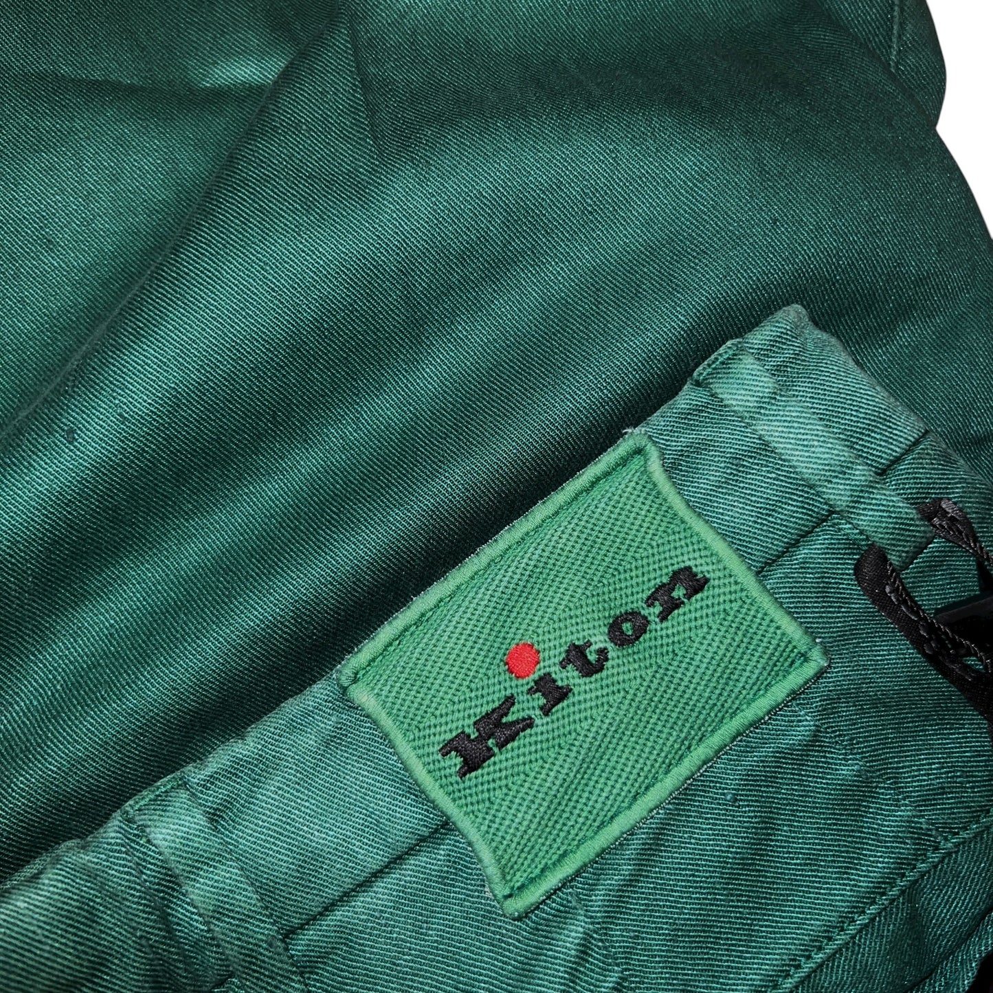 27万 新品 Kiton 総手縫い グリーン コットンリネン 5ポケット パンツ