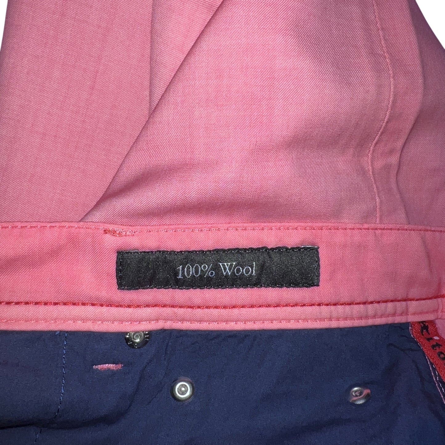 27万 新品 Kiton 総手縫い ウール100% ピンク 5ポケット パンツ 32