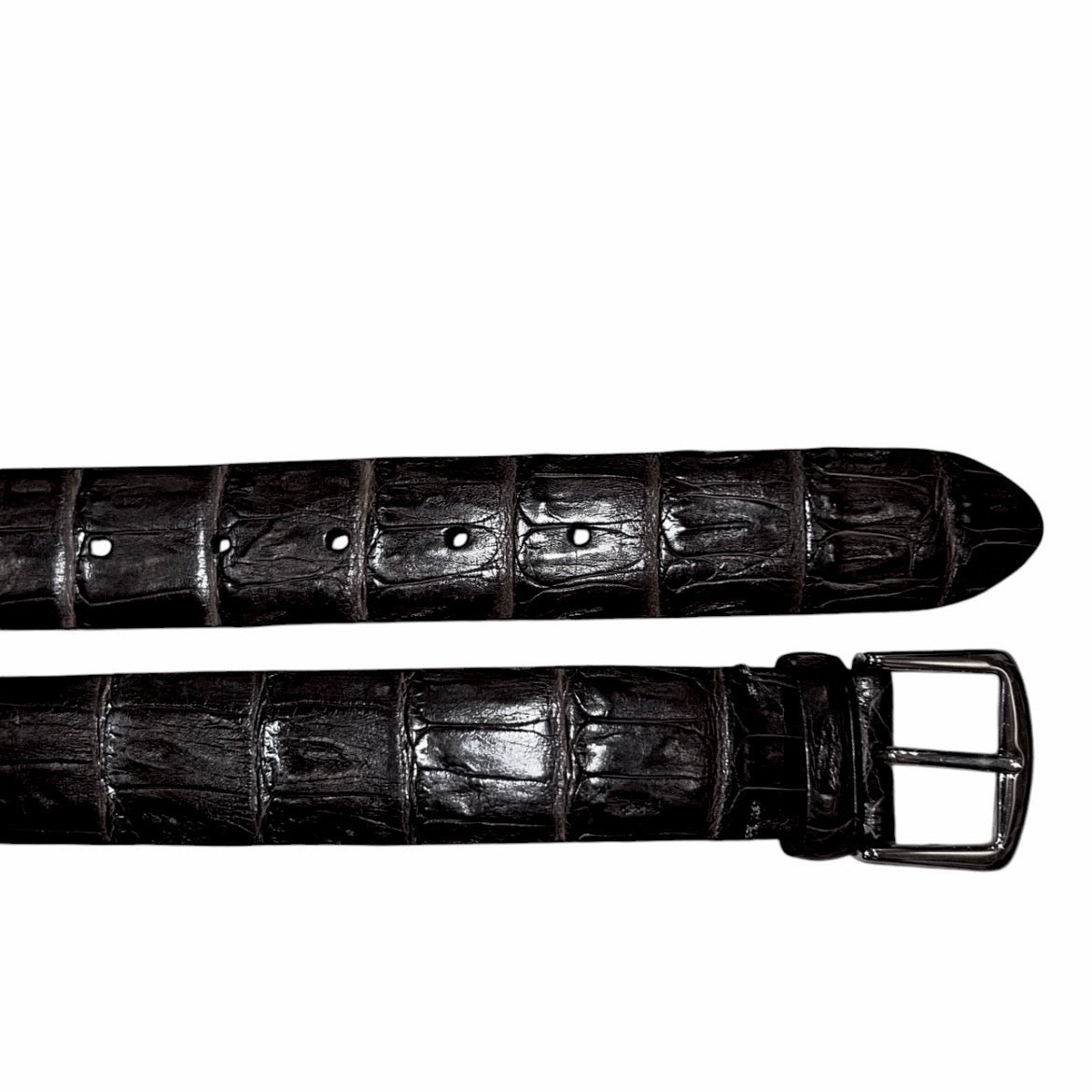 RRP$2700 [new] 42万 【7日間限定】 Loro Piana Crocodile Leather Belt Black 90