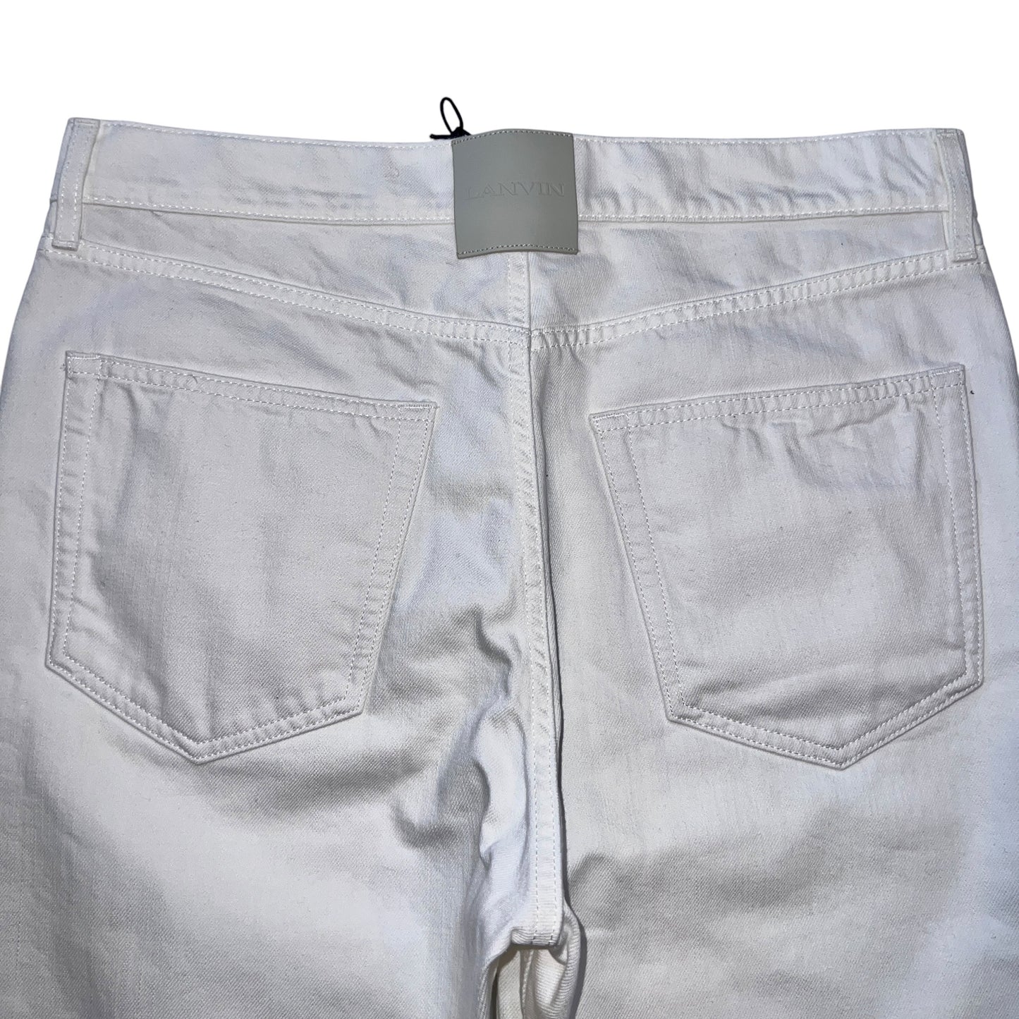 RRP$1050[new] 15万【7日間限定】LANVIN Paris Wide Denim Pants  White 32