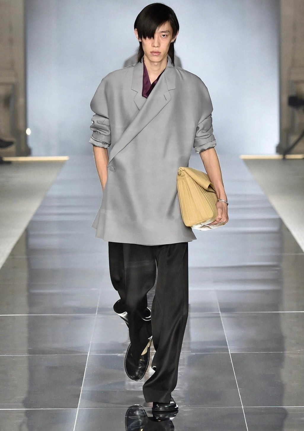 RRP$2100[new] DUNHIL Samue Kimono Low gauge Knit jacket White