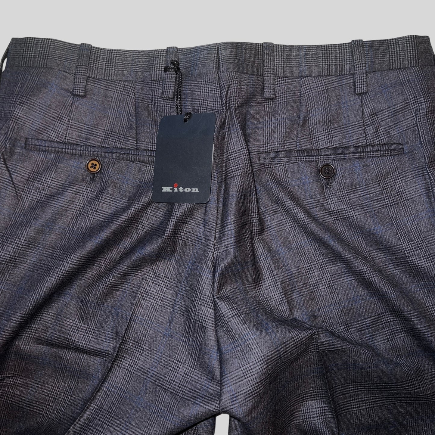 RRP$4600 70万 [new] Kiton 13.2μ wool pants 46 gray