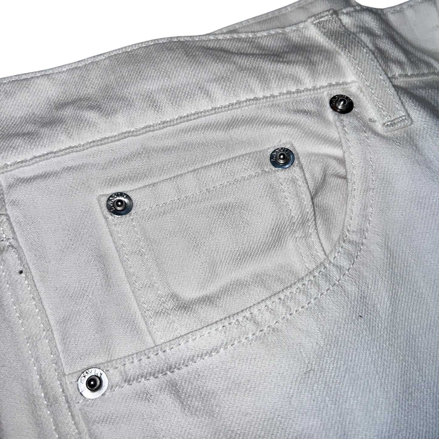 RRP$1050[new] 15万【7日間限定】LANVIN Paris Wide Denim Pants  White 32