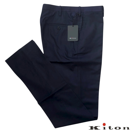 RRP$2400 [new] Kiton Virginwool Pants 44 Darkblue