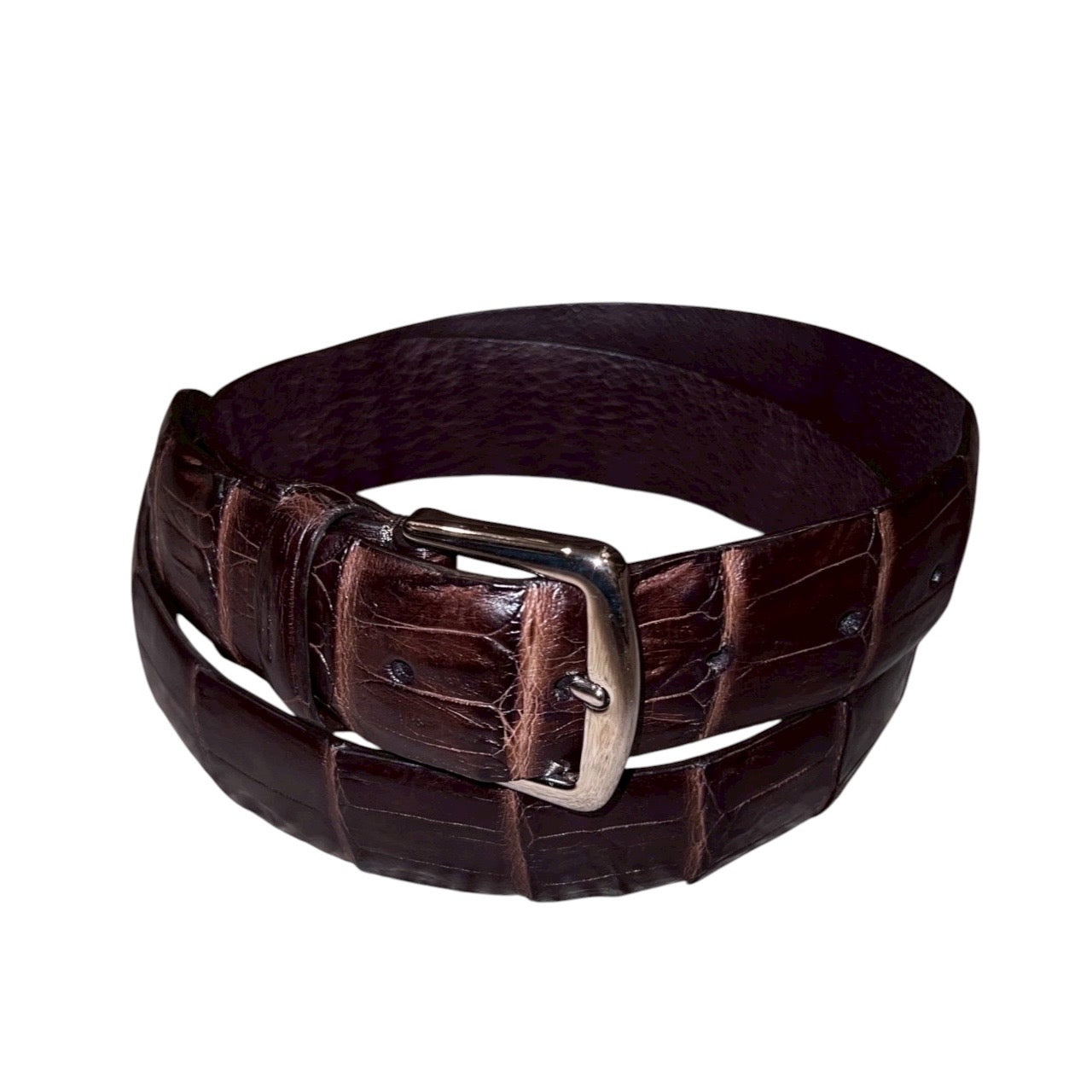 RRP$2700 [new] 42万 【7日間限定】 Loro Piana Crocodile Leather Belt Brown 90