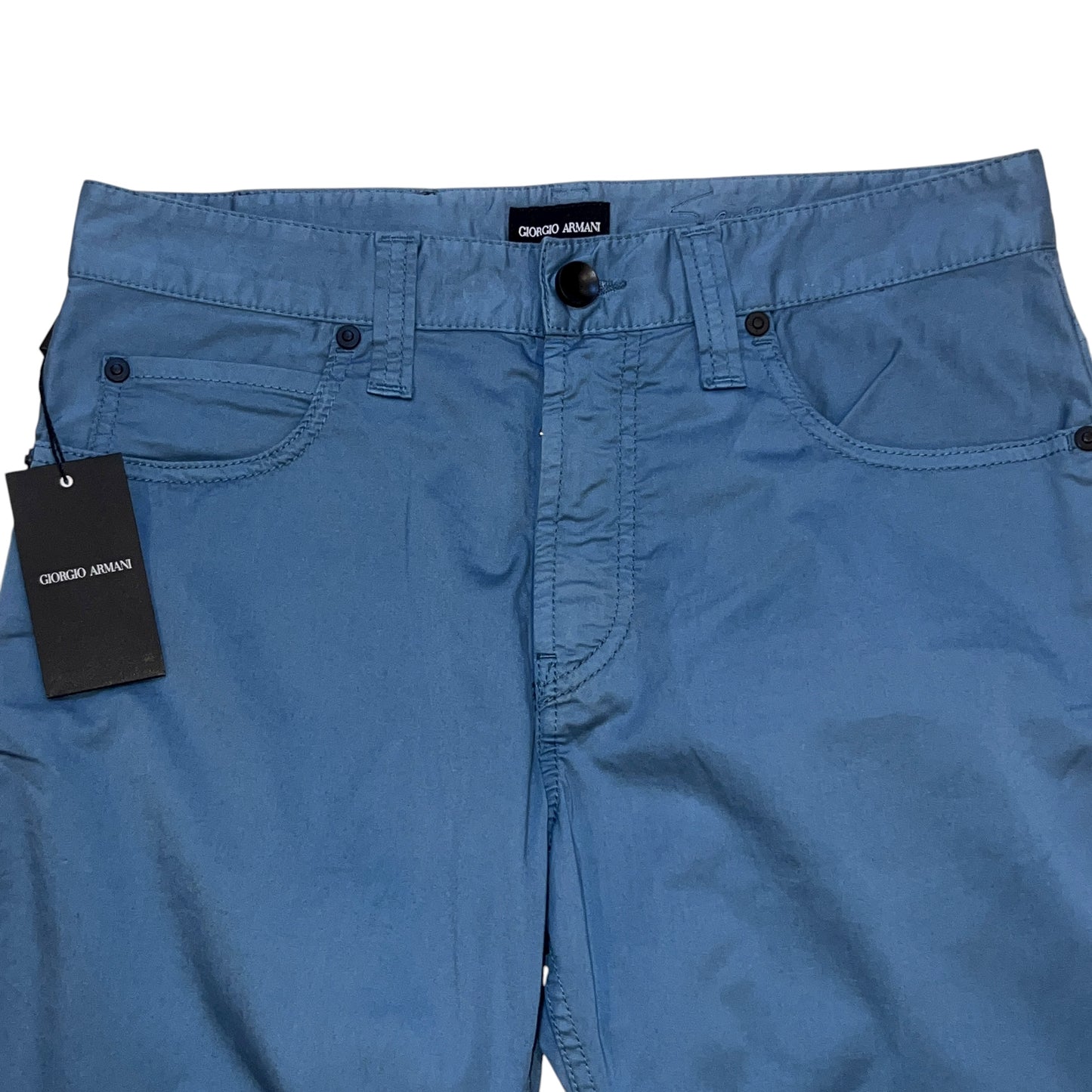 RRP$1150［new］ GIORGIO ARMANI Ash emerald green Cotton 5pockets pants 29