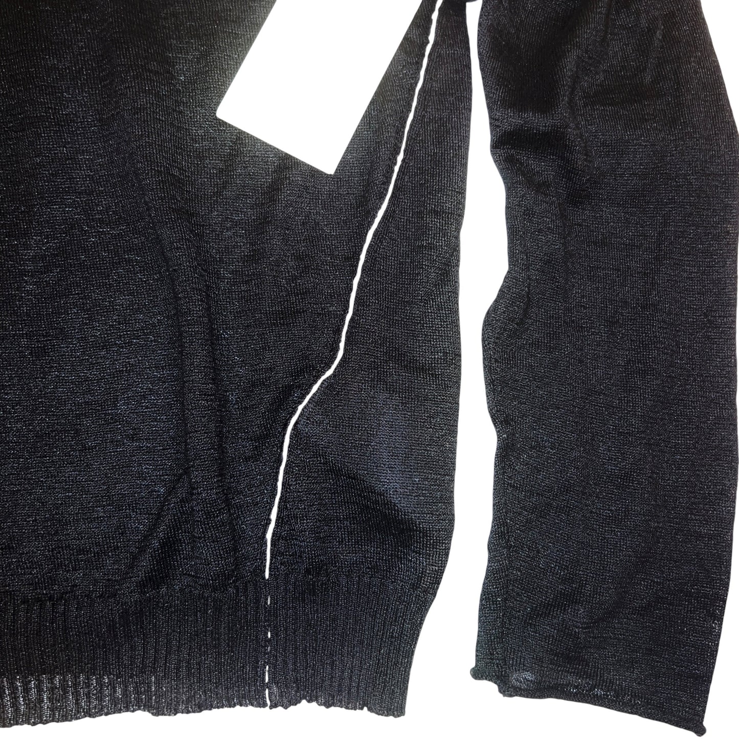 9万 新品 ISABEL BENENATO ITALY 麻 ヘンリー ニット 黒