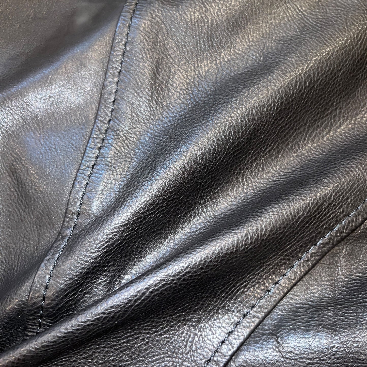 RRP$11000 Kiton Italy Leather Tailor Jacket Black 38