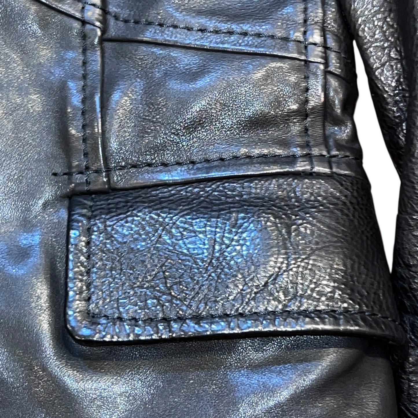 RRP$11000 Kiton Italy Leather Tailor Jacket Black 38