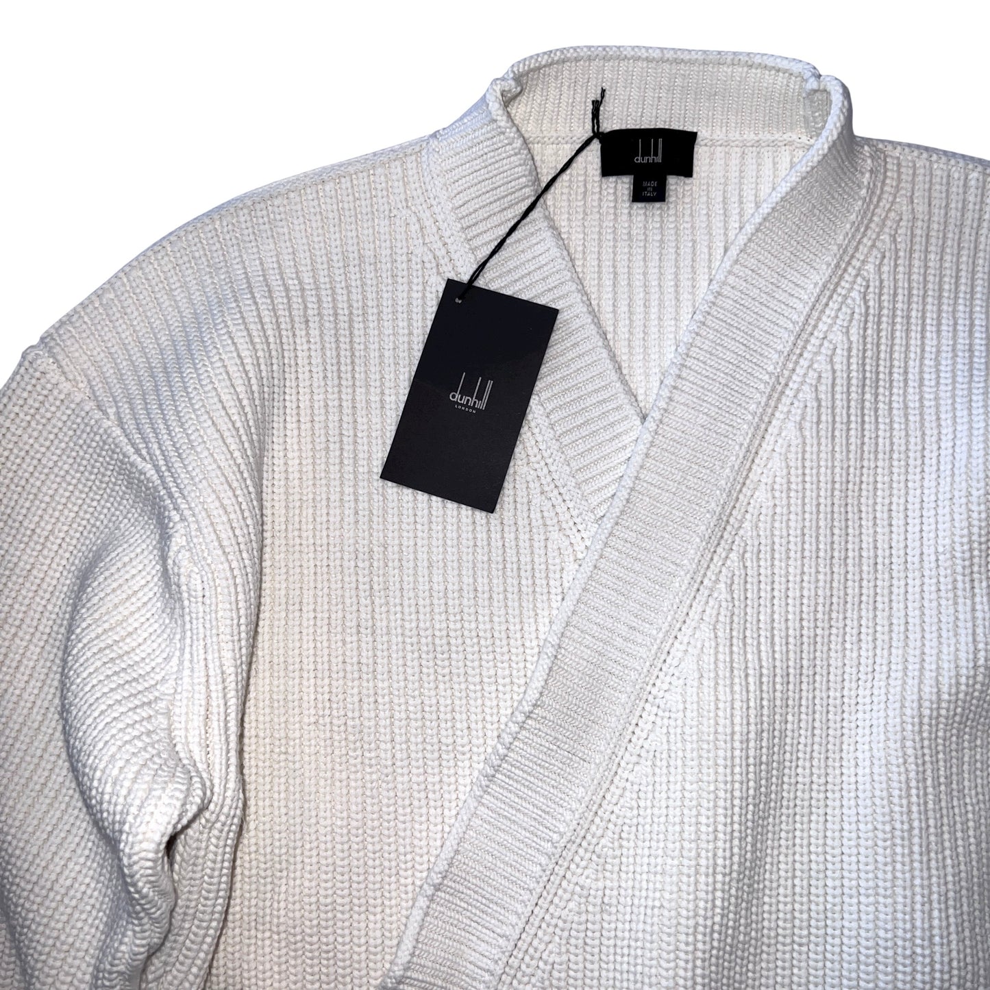 RRP$2100[new] DUNHIL Samue Kimono Low gauge Knit jacket White
