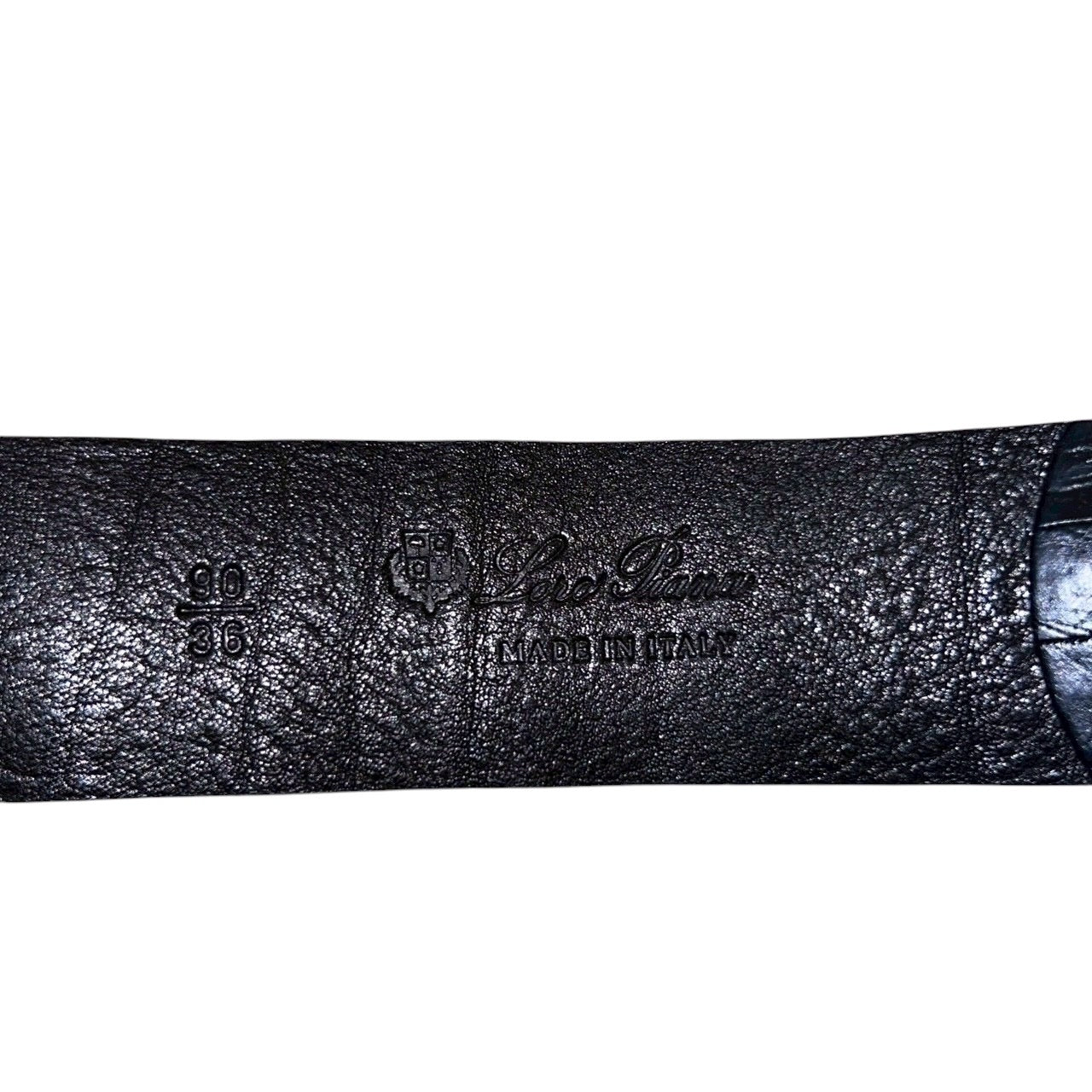 RRP$2700 [new] 42万 【7日間限定】 Loro Piana Crocodile Leather Belt Black 90