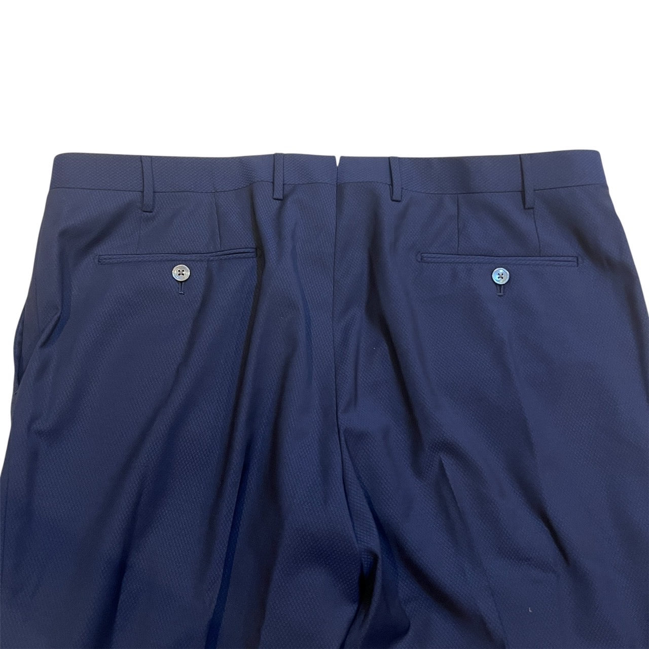 80万 一日限定出品 CORNELIANI ITALY 3Pスーツ ダイヤ織り 青 56