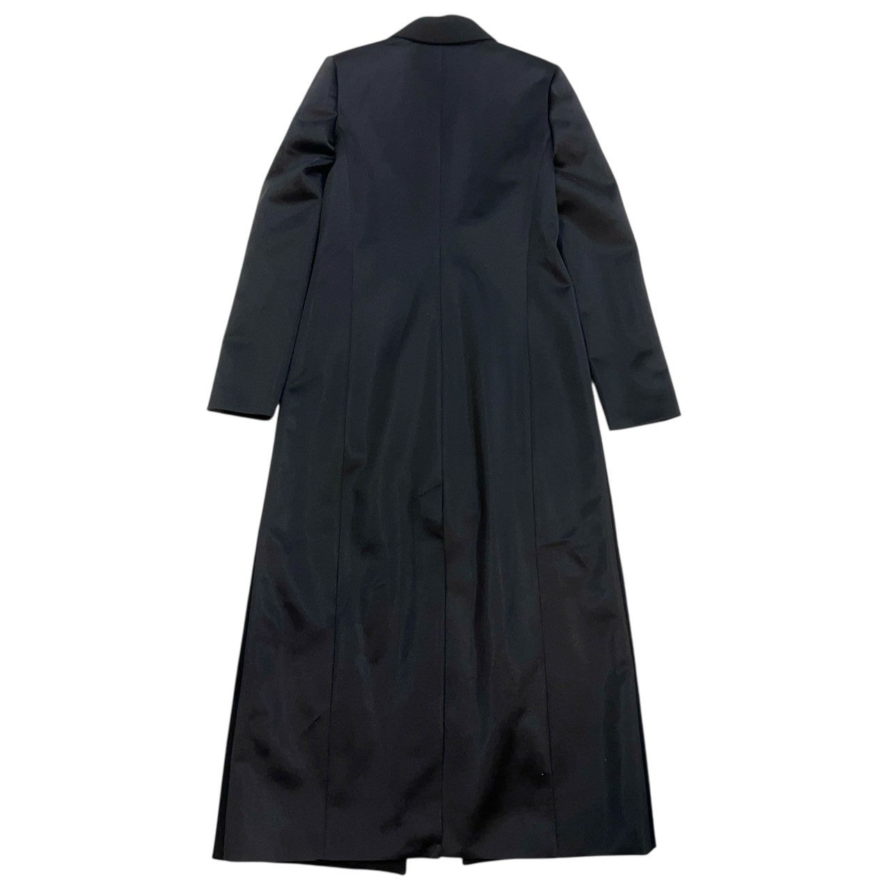 19万 新品 DIESEL 超ロングコート ミニマル 黒 バージンウール 42