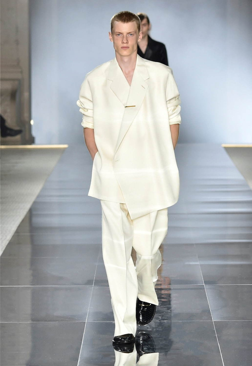 RRP$2100[new] DUNHIL Samue Kimono Low gauge Knit jacket White