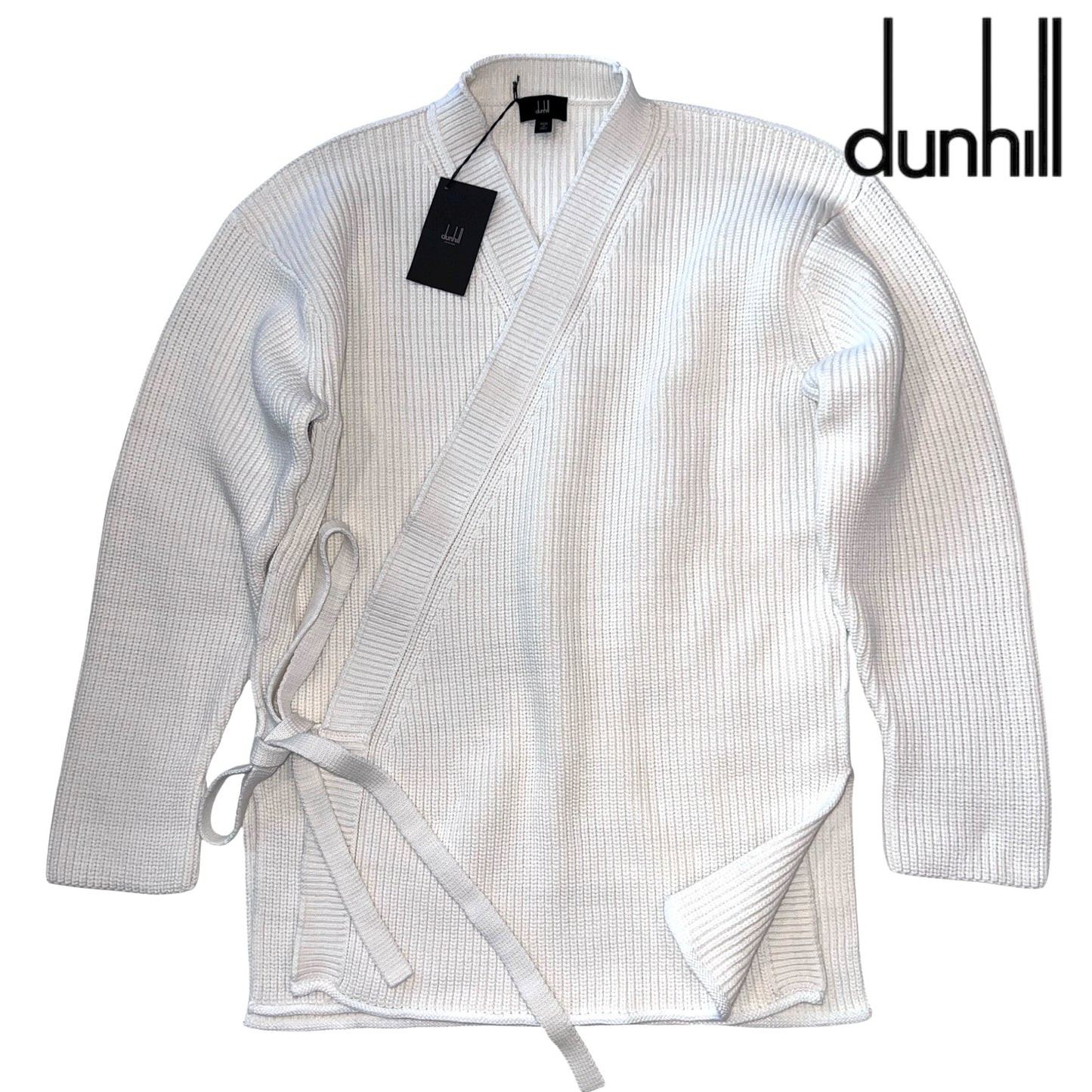 RRP$2100[new] DUNHIL Samue Kimono Low gauge Knit jacket White