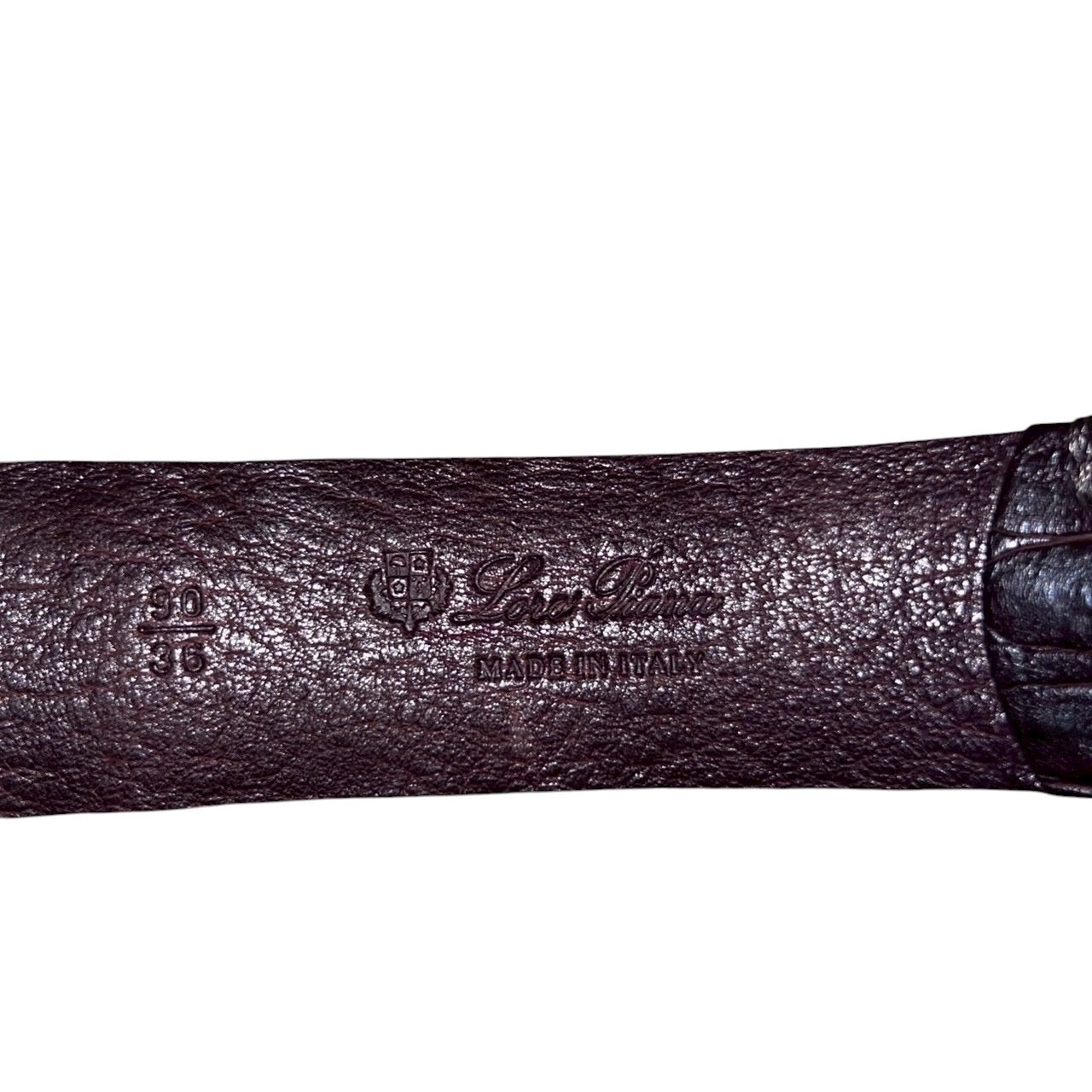 RRP$2700 [new] 42万 【7日間限定】 Loro Piana Crocodile Leather Belt Brown 90