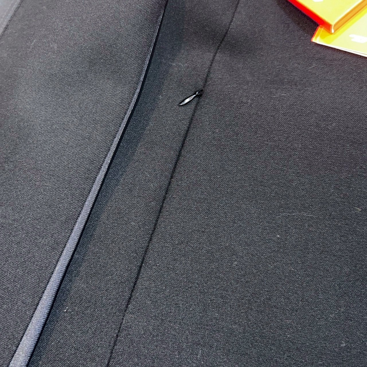 19万 新品 DIESEL 超ロングコート ミニマル 黒 バージンウール 42