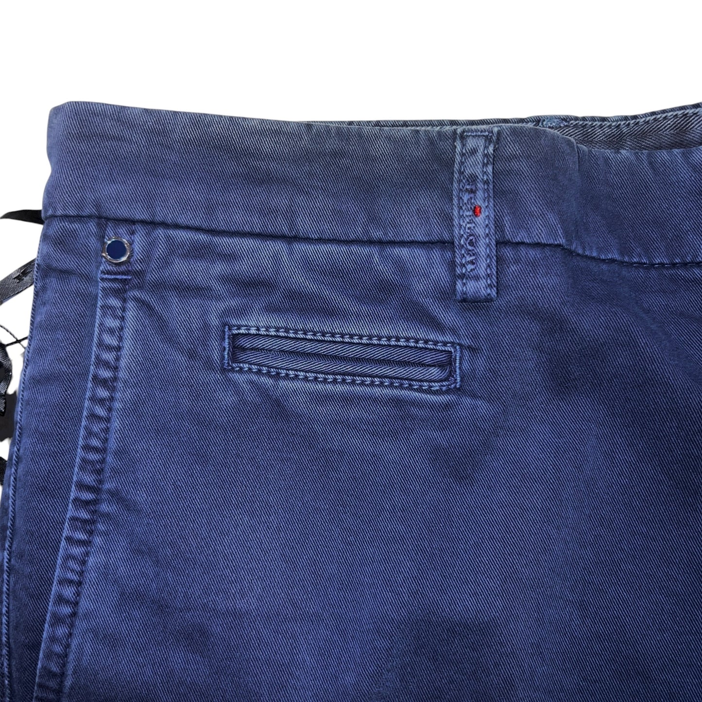 28万 新品 Kiton 総手縫い カシミア 暗ブルー スラックス パンツ 32