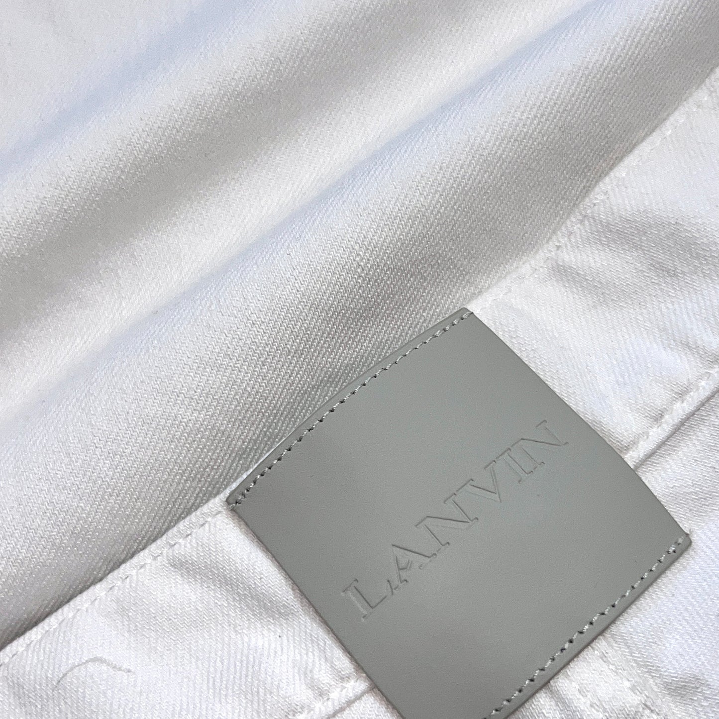 RRP$1050[new] 15万【7日間限定】LANVIN Paris Wide Denim Pants  White 32