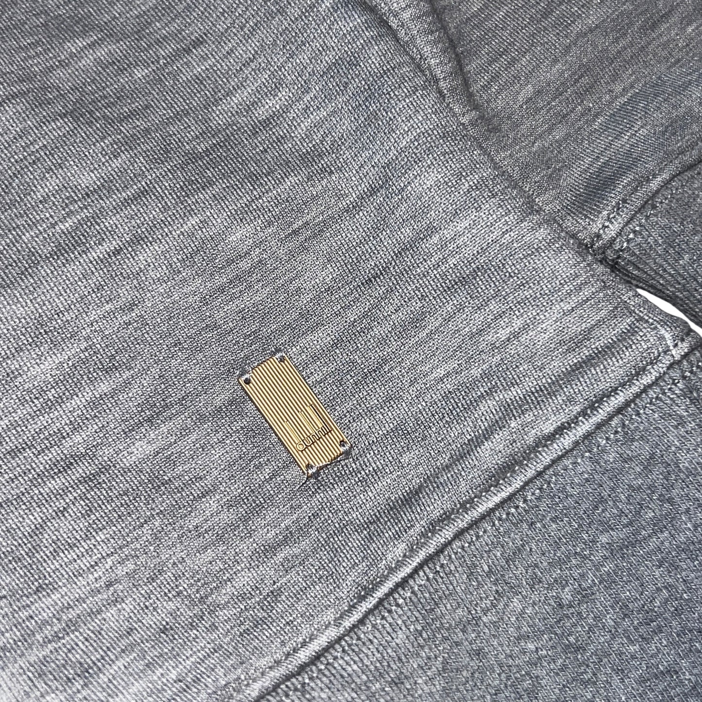 RRP$1300 [new] DUNHIL Silk Sweater Gray XL