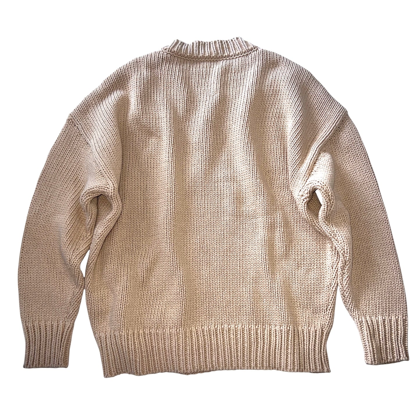 RRP$850 [new] EMPORIO ARMANI Low-gauge Knit beige XL